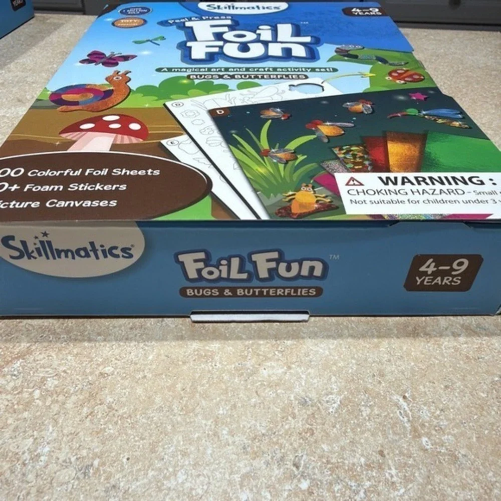 Skillmatics Peel & Press‎ FOIL FUN  Bugs & Butterflies NEW & Sealed 4-9 Y.   697